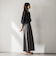 【WEB限定】バンドカラー楊柳7分袖シャツ≪洗濯機で洗える≫