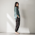【WEB限定】バンドカラー楊柳7分袖シャツ≪洗濯機で洗える≫