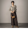 LEVITAシアーVネックドルマンニットプルオーバー≪手洗い可能≫