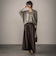 LEVITAシアーVネックドルマンニットプルオーバー≪手洗い可能≫
