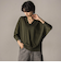 LEVITAシアーVネックドルマンニットプルオーバー≪手洗い可能≫