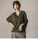 LEVITAシアーVネックドルマンニットプルオーバー≪手洗い可能≫