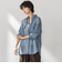 ナチュラルシアーデニムオーバーシャツ≪洗濯機で洗える≫