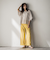 ペイズリー総刺繍綿ボイルストレートパンツ≪手洗い可能≫