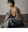 タックワイドスリーブVネックドルマンブラウス≪手洗い可能≫