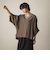 タックワイドスリーブVネックドルマンブラウス≪手洗い可能≫