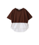 【WEB限定】シャツレイヤード風プルオーバー≪手洗い可能≫
