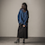 【WEB限定】ドロストクロップドデニムシャツ≪洗濯機で洗える≫