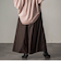 【新色追加】フレアヘムキュロットパンツ≪洗濯機で洗える≫
