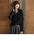 【新色追加】Vネックコクーンニットプルオーバー≪手洗い可能≫