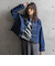 【WEB限定】デニムクロップドジャケット≪洗濯機で洗える≫