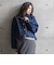 【WEB限定】デニムクロップドジャケット≪洗濯機で洗える≫
