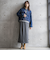 【WEB限定】デニムクロップドジャケット≪洗濯機で洗える≫