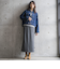 【WEB限定】デニムクロップドジャケット≪洗濯機で洗える≫