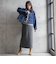 【WEB限定】デニムクロップドジャケット≪洗濯機で洗える≫