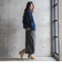 【WEB限定】デニムクロップドジャケット≪洗濯機で洗える≫