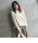 【WEB限定】裏毛×ニット前後ドッキングプルオーバー≪手洗い可能≫