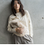 【WEB限定】裏毛×ニット前後ドッキングプルオーバー≪手洗い可能≫