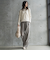 【WEB限定】裏毛×ニット前後ドッキングプルオーバー≪手洗い可能≫