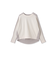 【WEB限定】裏毛×ニット前後ドッキングプルオーバー≪手洗い可能≫