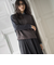 【WEB限定】裏毛×ニット前後ドッキングプルオーバー≪手洗い可能≫