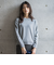 【WEB限定】裏毛×ニット前後ドッキングプルオーバー≪手洗い可能≫