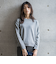 【WEB限定】裏毛×ニット前後ドッキングプルオーバー≪手洗い可能≫