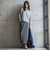 【WEB限定】裏毛×ニット前後ドッキングプルオーバー≪手洗い可能≫