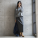 【WEB限定】裏毛×ニット前後ドッキングプルオーバー≪手洗い可能≫