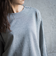 【WEB限定】裏毛×ニット前後ドッキングプルオーバー≪手洗い可能≫