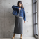 【WEB限定】裏毛×ニット前後ドッキングプルオーバー≪手洗い可能≫