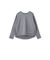 【WEB限定】裏毛×ニット前後ドッキングプルオーバー≪手洗い可能≫