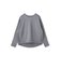 【WEB限定】裏毛×ニット前後ドッキングプルオーバー≪手洗い可能≫