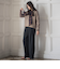 【WEB限定】裏毛×ニット前後ドッキングプルオーバー≪手洗い可能≫