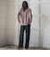 【WEB限定】裏毛×ニット前後ドッキングプルオーバー≪手洗い可能≫