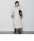 【WEB限定】スウェード×リブモックネックワンピース≪手洗い可能≫