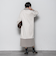 【WEB限定】スウェード×リブモックネックワンピース≪手洗い可能≫