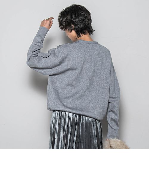 ニコアンド☆Be with M☆misayo ロゴシアープルゾン　グレー 新品未使用未開封 ニコアンド［be with M］ Misayo ロゴシアー