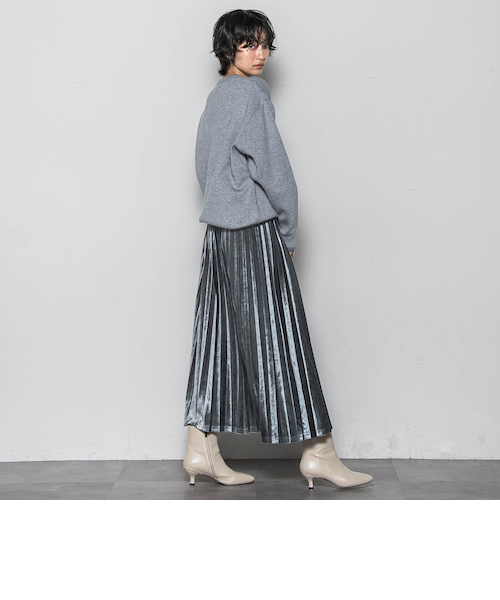 ニコアンド☆Be with M☆misayo ロゴシアープルゾン　グレー ニコアンド ［be with M］Misayo ロゴシアーカーディガン グレー