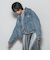 中綿デニムジャケット≪洗濯機で洗える≫