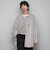 ライトジャージメルトンノーカラーミドルコート