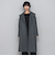 ライトジャージメルトンスタンドカラーロングコート