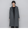 ライトジャージメルトンスタンドカラーロングコート