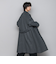 ライトジャージメルトンスタンドカラーロングコート