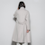 ライトジャージメルトンスタンドカラーロングコート