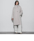 ライトジャージメルトンスタンドカラーロングコート