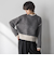 【WEB限定】ハイネック配色ニット≪手洗い可能≫