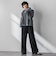 【叶えるSET UP】起毛イージーワイドパンツ≪手洗い可能≫