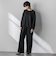 【叶えるSET UP】起毛イージーワイドパンツ≪手洗い可能≫