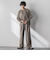 【叶えるSET UP】起毛イージーワイドパンツ≪手洗い可能≫